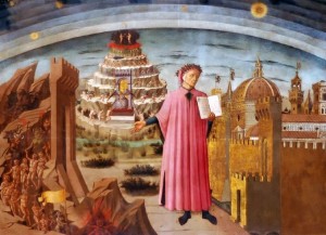 4-Dante Alighieri e il suo poema, Domenico di Michelino, Firenze, Santa Maria del Fiore